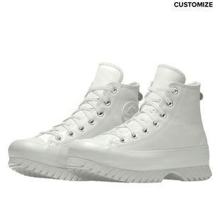 New Converse leather platform high tops